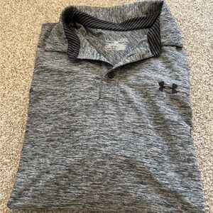 Under Armour Men's Heather Gray Polo Shirt